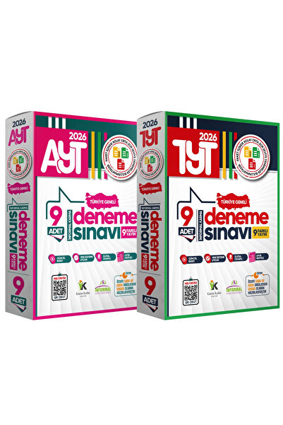 İnformal Yayınları 2026 YKS TYT-AYT Türkiye Geneli Kurumsal 18li (9+9) Paket ...