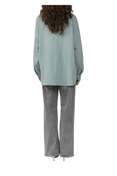 QS by s.Oliver Muszlin szövet túlméretes ingblúz