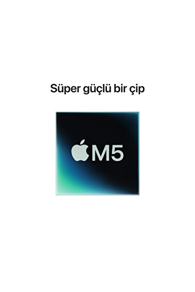 Apple 14" MacBook Pro: Apple M5 chip 10‑core CPU 10‑core GPU, 16GB, 512GB SSD - Gümüş