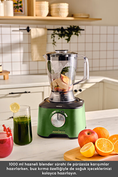 Karaca Mastermaid Power Max 11 in 1 2500W Mutfak Robotu Emerald Green