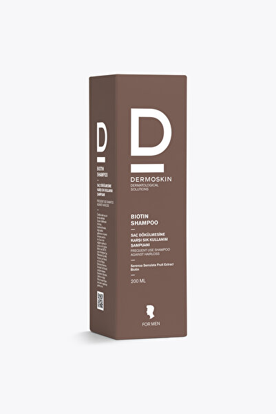 Dermoskin Biotin Şampuan (Erkek) | Saç Dökülmesi Karşıtı Şampuan | Erkek Saç Bakımı | 200 ml