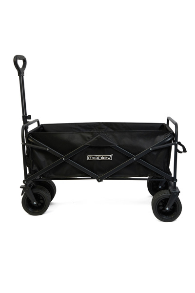 moniev Kamp Arabası Siyah Katlanır Taşıma Arabası Büyük Vagon Araba Frenli Ve Geniş Tekerlekli