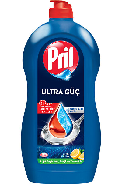 Pril Ultra Güç Sıvı Bulaşık Deterjanı Limon Kokulu 1350 g Hijyen Soğuk Suda Etkili