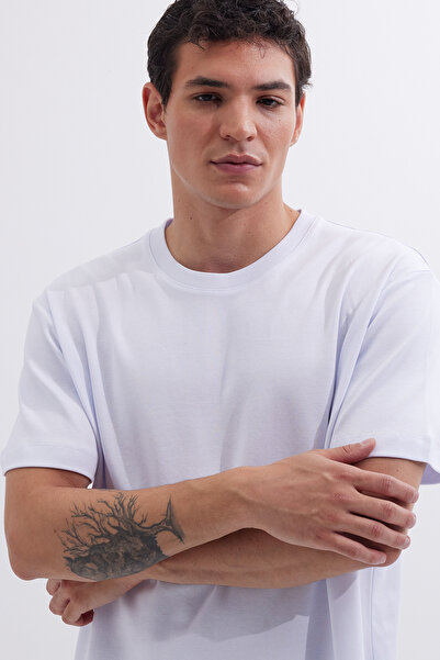 Tudors Унісекс зручна посадка 100 бавовна м'який docu легкий простий велосипедний комір білий wimp