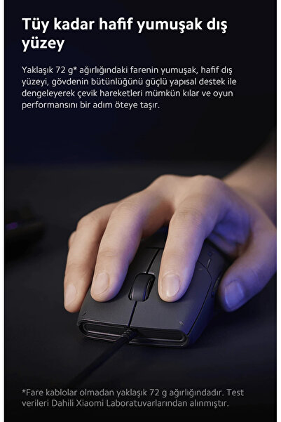 Xiaomi Gaming Mouse Lite, 6200 Dpi, Rgb, Gaming Mouse (Xiaomi Turkey Guaranteed)
