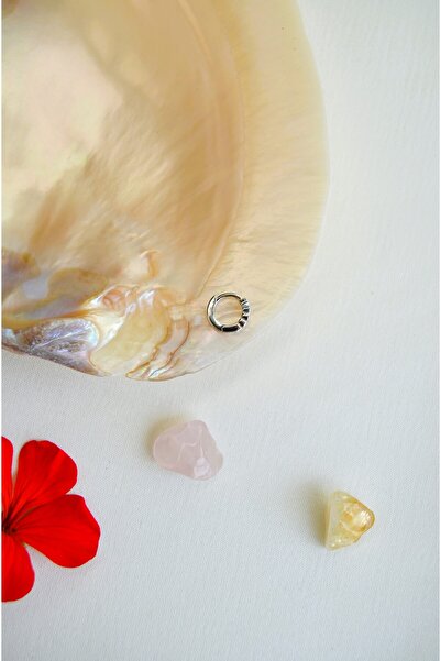 Sacce Scarves&Accessories Zirkon İncecik 5 mm Mini Halka Piercing Forward Helix Tragus Piercing Daith Helix