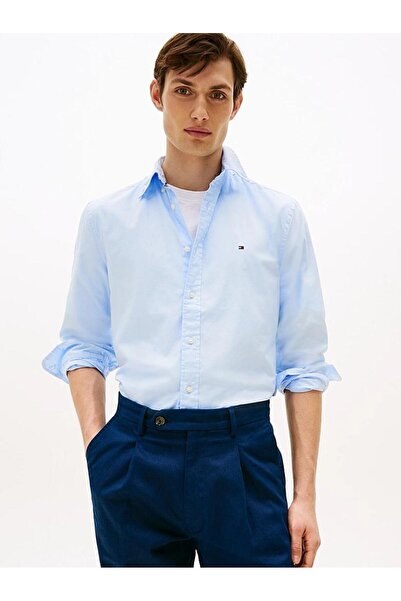 Tommy Hilfiger Blue Men's Shirt Mw0Mw39988C3Q