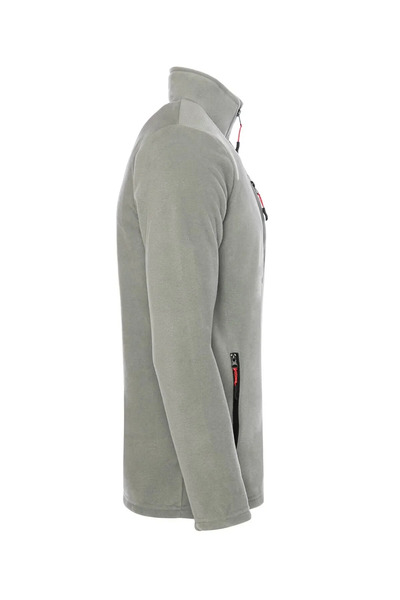 COMBİNE MİCHAİL Gri Renk Tam Fermuarlı 3 Cepli Polar