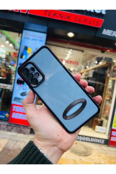 Vip Case حافظة أوميغا الفاخرة لهاتف سامسونج جالاكسي A34 مع شعار مفصل وحواف مل...