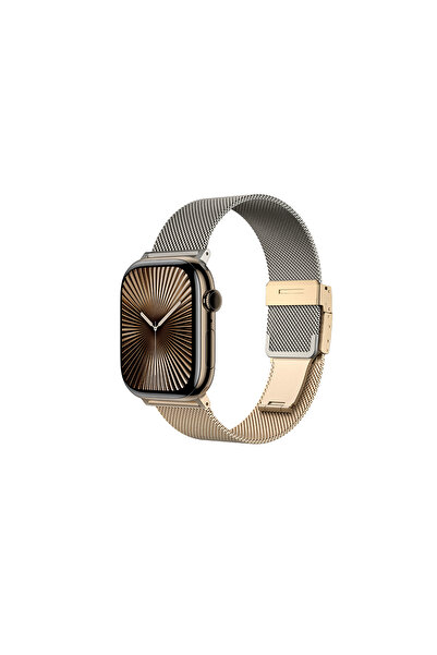 Amazingthing شاهد 10 46 ملم Amazingthing Omni StyleFlip سلك شبكي معدني ذهبي وردي