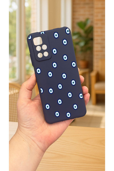 Vip Case Xiaomi Redmi 10 2022 NAZAR BONCUK DESENLİ Silikon Darbe Emici Klasik...