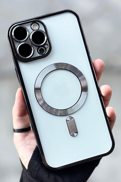 Vip Case iPhone 13 Pro Max Kamera Korumalı Sararmaz Silikon Parlak Magsafe De...