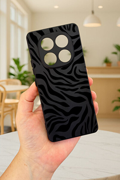 Vip Case Xiaomi Redmi Note 14 Pro 5G ZEBRA DESENLİ Silikon Darbe Emici Klasik Korumalı Rubber Kılıf