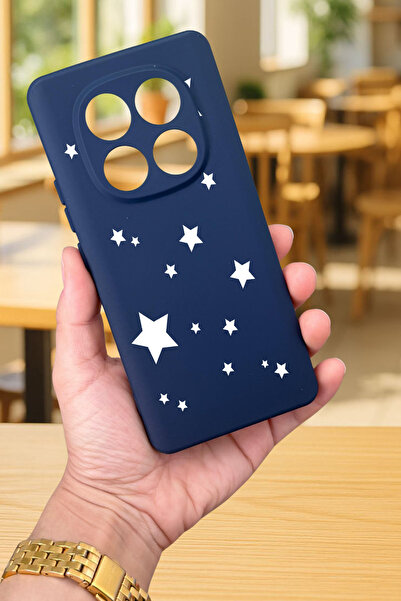 Vip Case Xiaomi Redmi Note 14 Pro 4G-MİNİ YILDIZ DESENLİ Silikon Darbe Emici Klasik Korumalı Rubber Kılıf