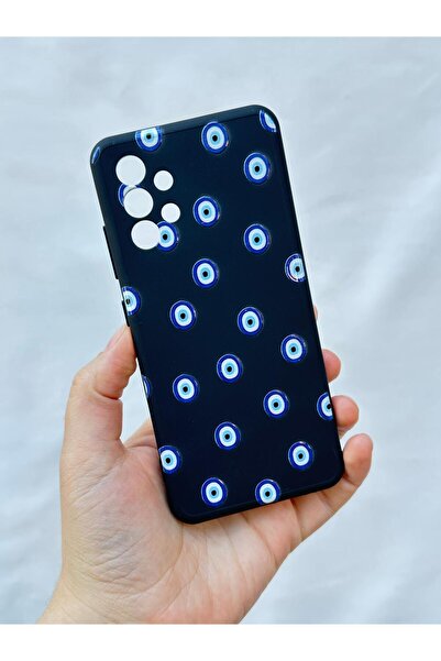 Vip Case Samsung Galaxy A32 -NAZAR BONCUK DESENLİ Silikon Darbe Emici Klasik Korumalı Rubber Kılıf