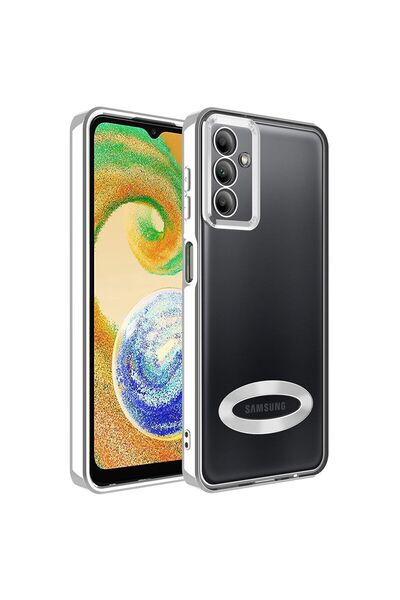 Vip Case Samsung Galaxy A34 Logo Detaylı Kenarları Renkli Kamera Korumalı Luxury Omega Kılıf