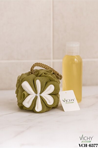 Vichy PAPATYA DESENLİ BANYO LİFİ YEŞİL VCH-6577 60 GR