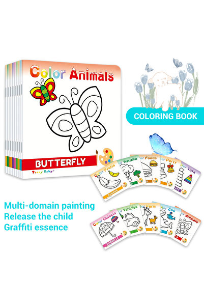 Choice 978-934E 1 Set Of 10 Children's Handwriting Tracking Simple Drawing Co...