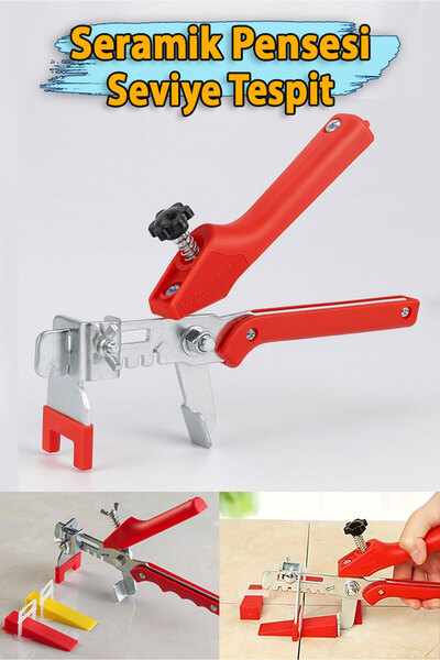 Badem10 Seramik Pensesi Fayans Seviye Tespit Artısı Takoz Pense Metal Derz Klipsi Kaması Yer Döşeme Granit