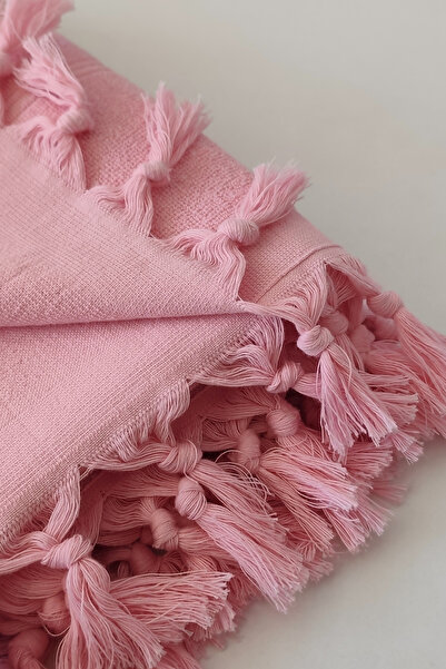 Sevim Πετσέτα από 100% βαμβάκι Peshtemal 90x170cm - Πετσέτα παραλίας & πισίνας - Ροζ