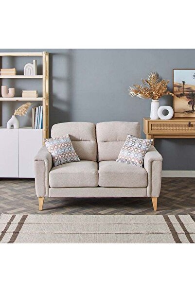 soufa dibaj Home Box Lima Sofa for 2 Persons with 2 Cushions 88x140x86 cm