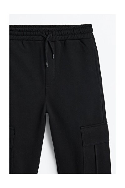 LEFTIES Dětské plyšové cargo kalhoty