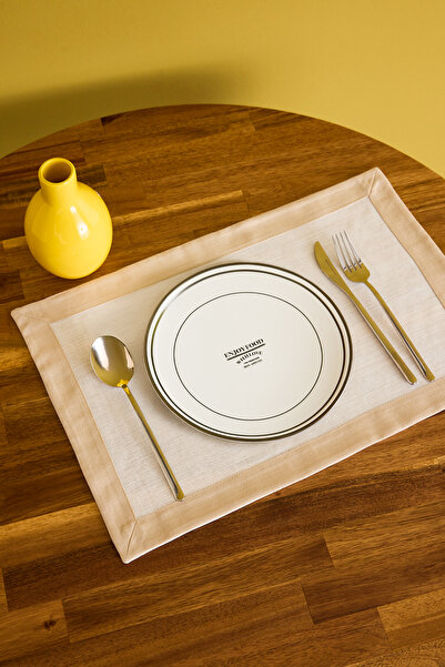 TRENDYOLMİLLA HOME 4-Piece Minimal Patterned 21 cm Cake Plate Tphaw26Tbk00018