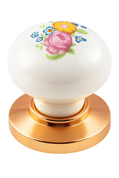 Badem10 Mâner pentru ușă dulap din porțelan Mâner din cupru Murat Mebeli