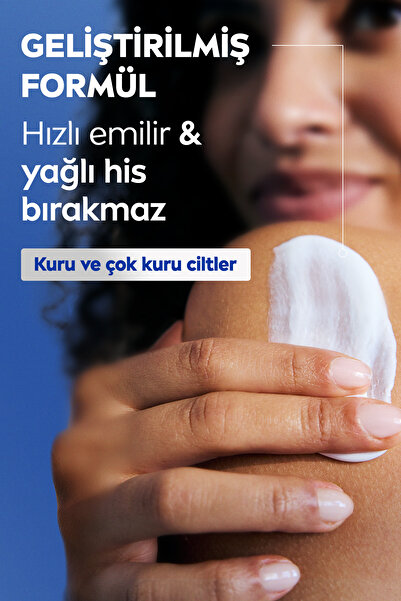 NIVEA Yoğun Besleyici Vücut Sütü 400 ml, 72 Saat Nemlendirici,Hızlı Emilir,Badem Yağı,Kuru Cilt