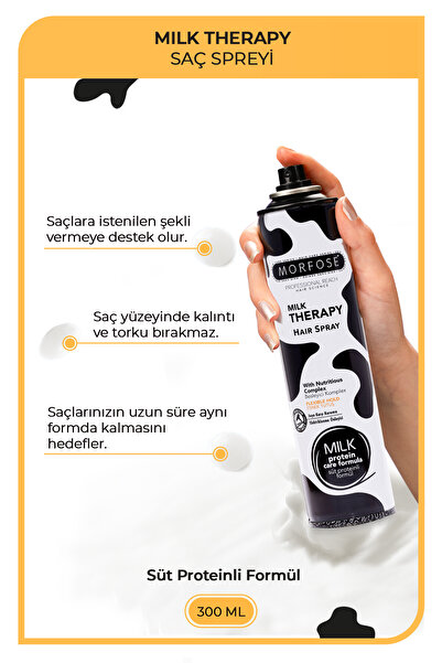 Morfose Milk Therapy Saç Spreyi 300 ml - Saça Şekil Veren Saç Bakım Spreyi