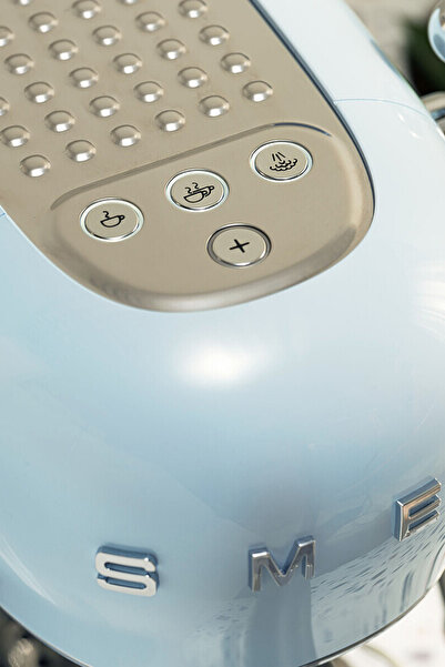 SMEG 50's Style Pastel Mavi Espresso Kahve Makinesi
