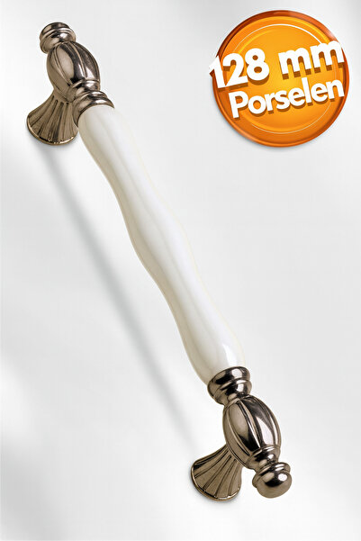 Badem10 Helmond Lüks Porselen Mobilya Mutfak Çekmece Dolap Dolabı (128 MM) Se...