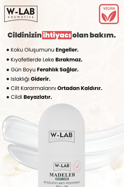 W-Lab Cosmetics W-Lab Madeleb Roll On 3 lü Set