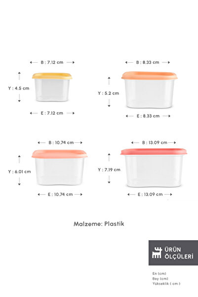 Karaca Dora Mini 4'lü Saklama Kabı