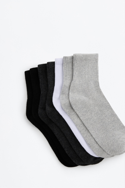 LEFTIES Gyerekeknek 5 darabos, rövid, bordázott zokni szett