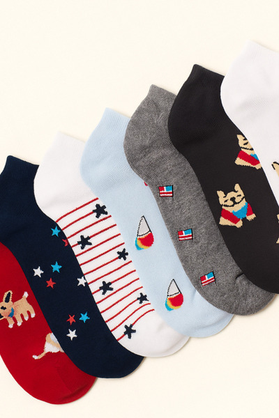 Katia&Bony 7 db kutyamintás női cipzár zokni készlet