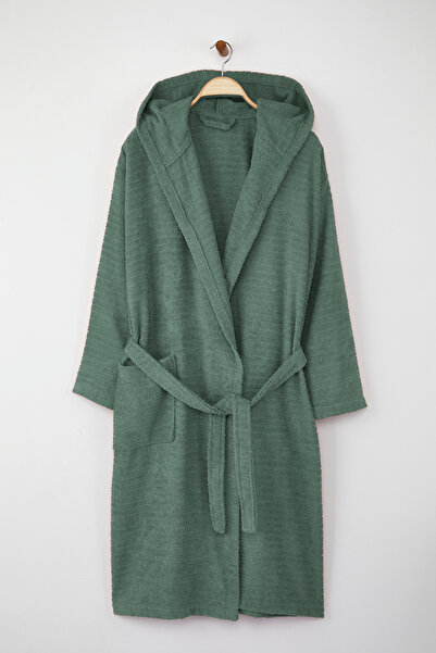 TRENDYOLMİLLA HOME Μπουρνούζι Unisex με πράσινο δέσιμο TPHSS25NZ00000