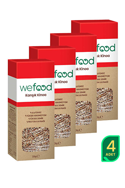Wefood Karışık Kinoa 300 gr 4'lü