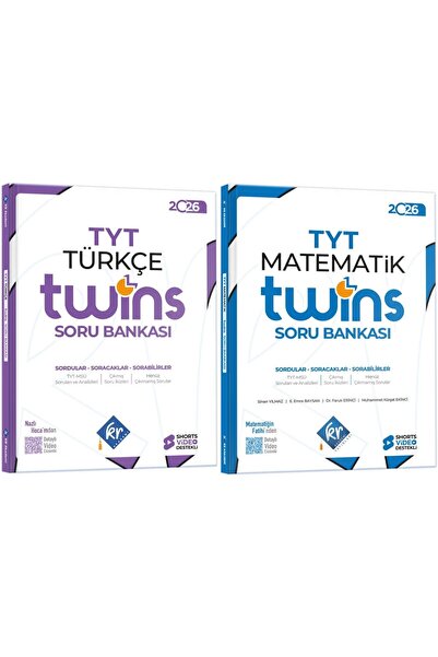 KR Akademi Yayınları TYT Twins Türkçe Matematik Soru Bankası Seti