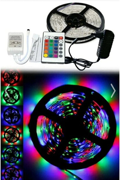 LEDON Led Kumandalı Şerit Led 5 Metre Mavi Kırmızı Yeşil.