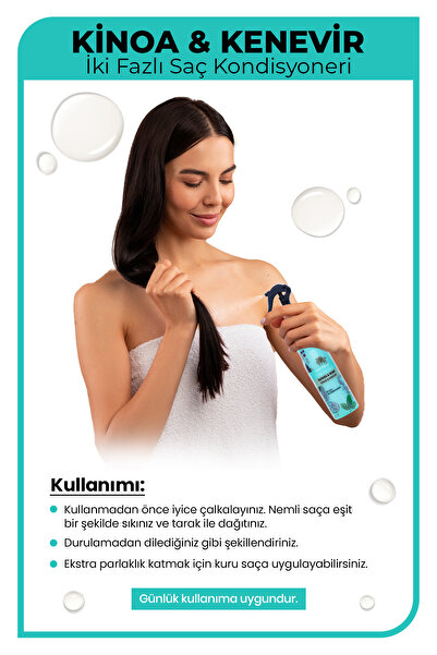 Morfose Çift Fazlı Kinoa Ve Kenevir Içeren Fön Suyu 400 ml