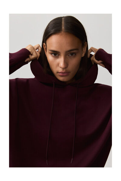 LEFTIES Női, bő szabású kapucnis pulóver