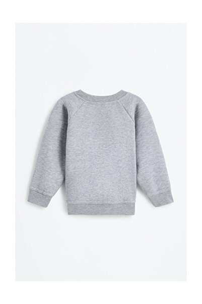 LEFTIES Kids Printed Plush Sweatshirt and Trousers Set