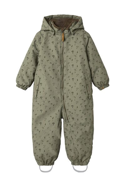 Lil' Atelier NMMLASNOW10 SNOWSUIT AOP FO LIL - kombinéza do sněhu pro batolata