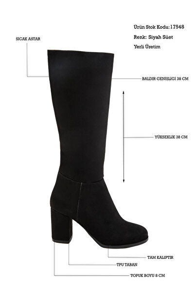 SOHO Černé semišové dámské boty 17548