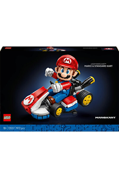 LEGO ® Super Mario™: Mario Kart™ – Mario ve Standard Kart 72037-Yetişkinler için Model Yapım Seti (1972P)