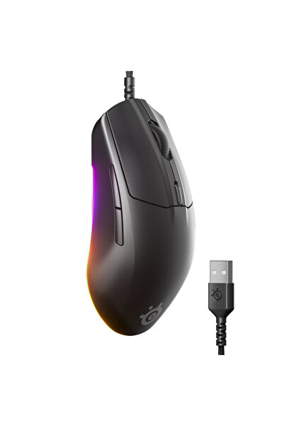 SteelSeries Rival 3 Gen 2 Optik 6 Tuş 8500DPI Siyah Kablolu Gaming (Oyuncu) Mouse