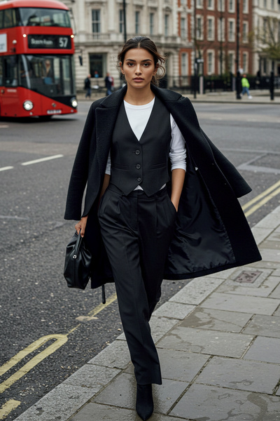 Trendyol Collection Černá Crop Vesta – Regular Fit, Krátká délka, Tkaná TWOSS22YE0053