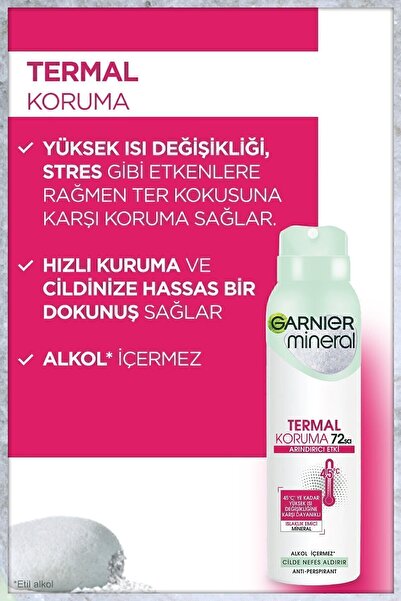 Garnier Mineral Termal Koruma Sprey Deodorant