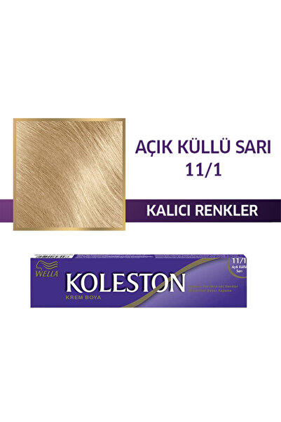 Wella Koleston Single Tüp Boya 11/1 Açık Küllü Sari